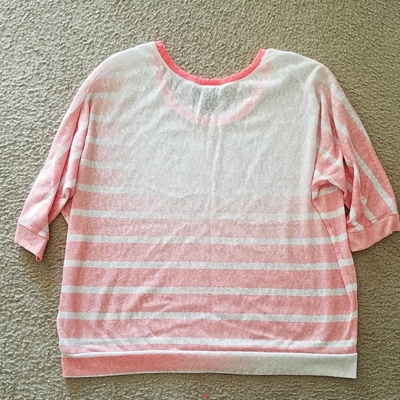 Lane Bryant Pink Peach White Top 18/20 NWOT - Picture 3 of 3